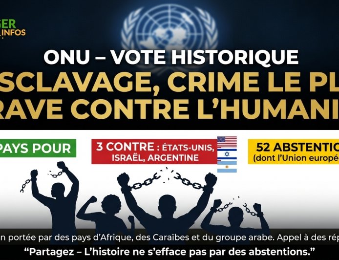 A l'ONU, la traite des Noirs déclarée "crime le plus grave" : victoire symbolique, questions concrètes