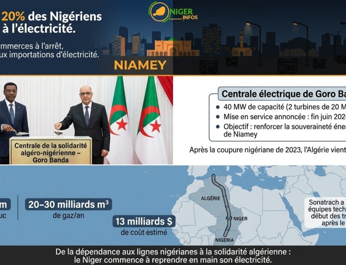 Niger-Algérie : une centrale électrique, 20 accords, et un gazoduc qui change tout